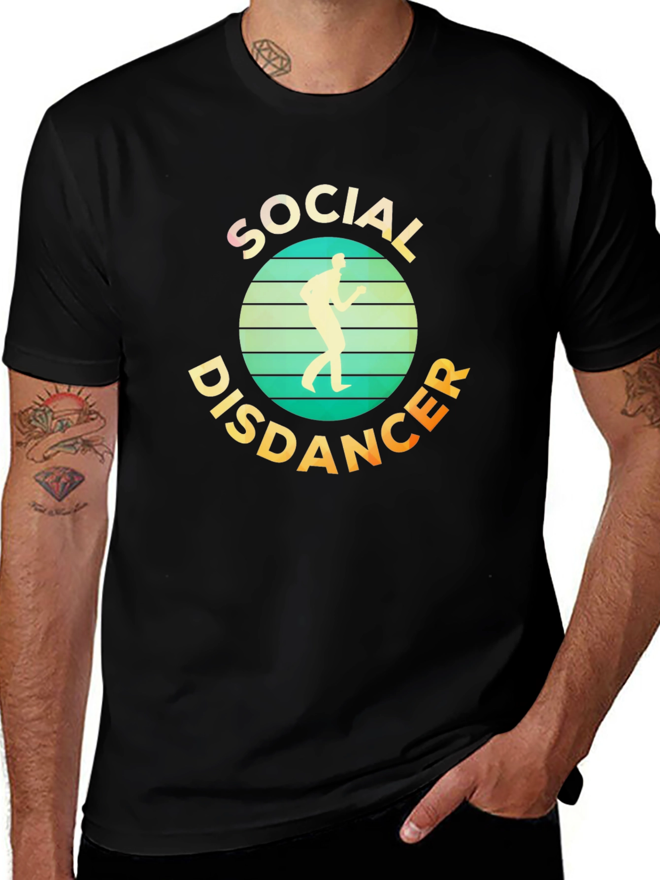 Social Distancer T-Shirt - Retro Design