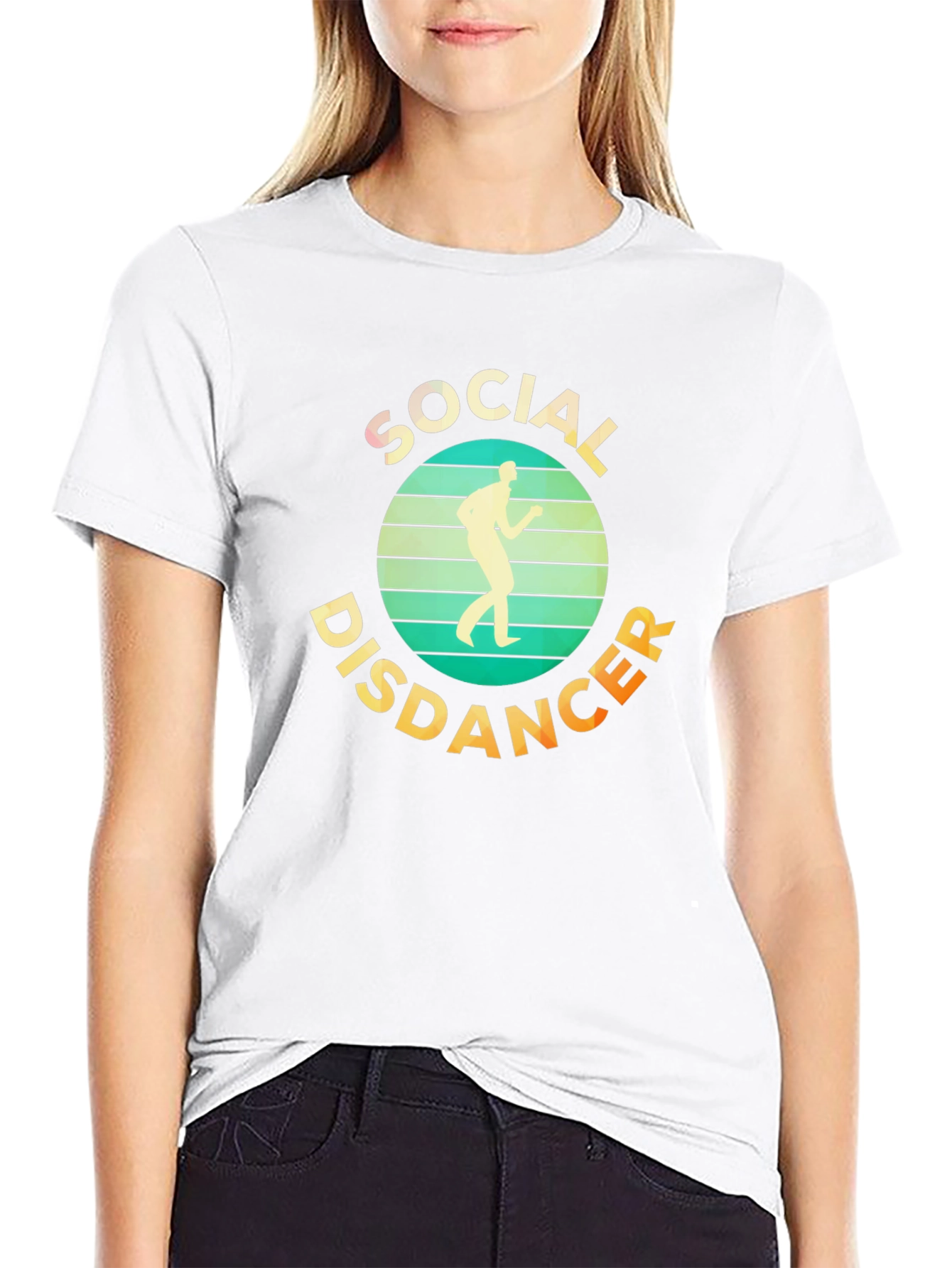 Social Distancer T-Shirt - Retro Design