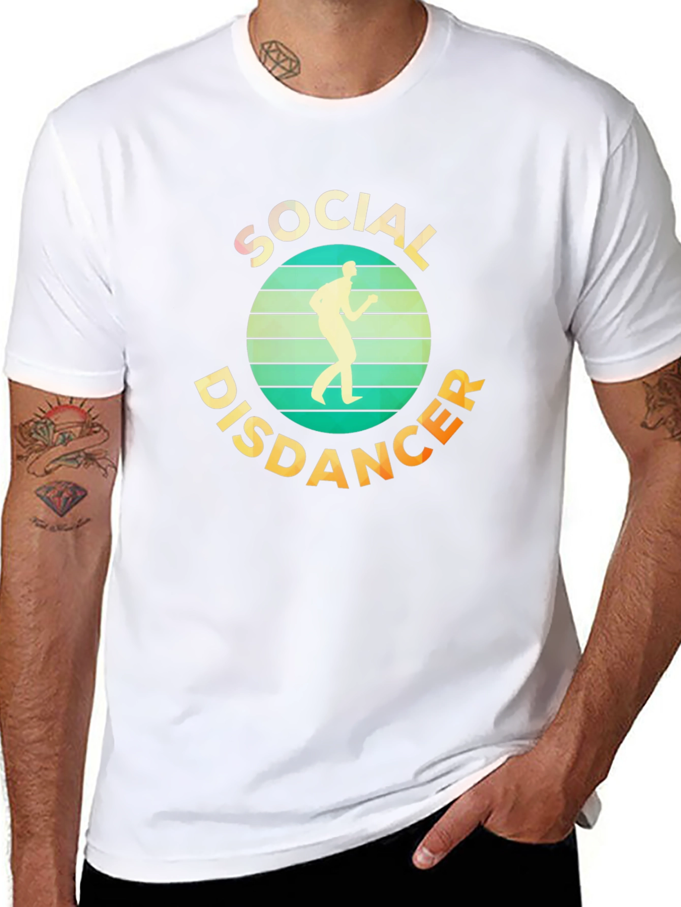 Social Distancer T-Shirt - Retro Design