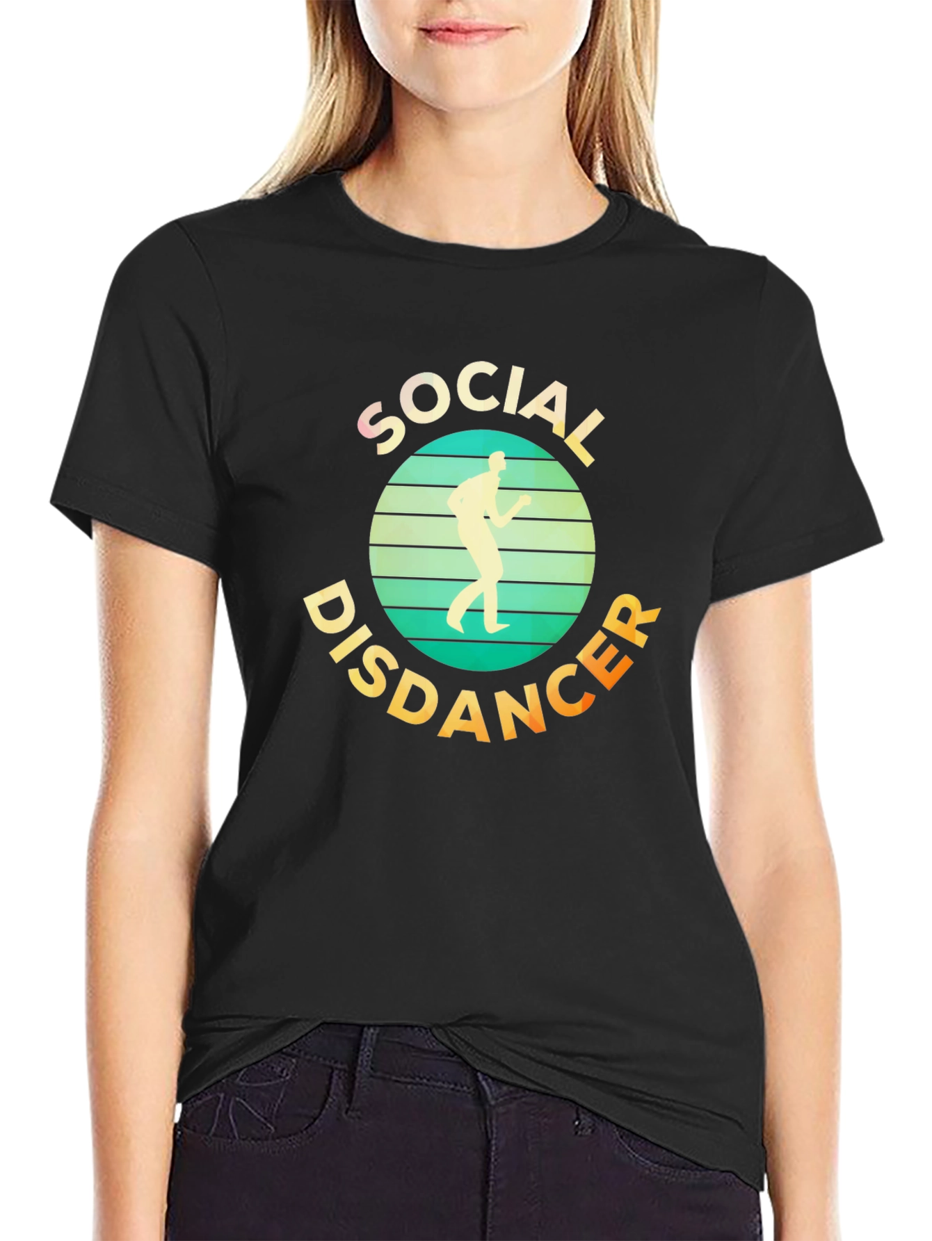Social Distancer T-Shirt - Retro Design