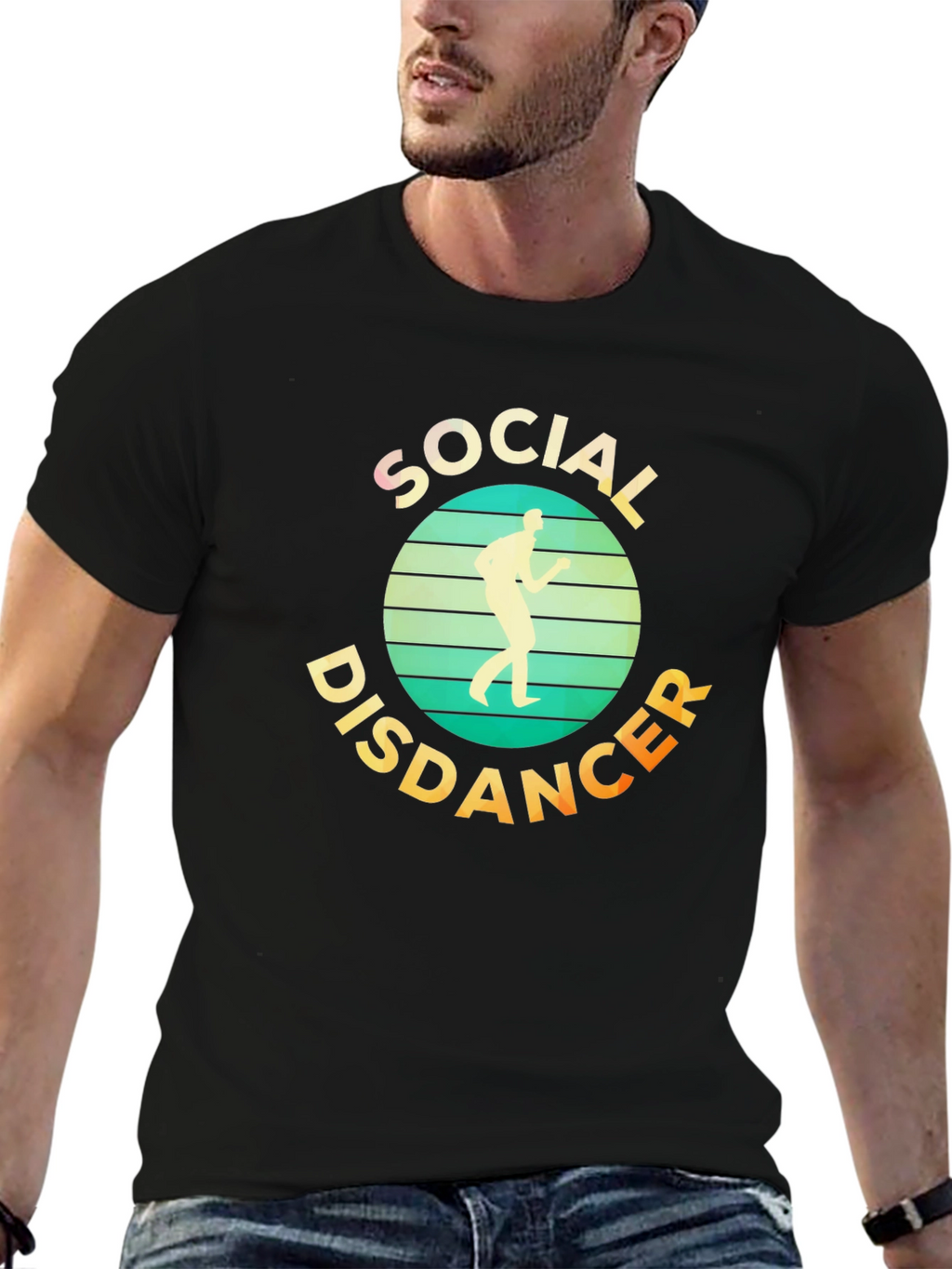 Social Distancer T-Shirt - Retro Design