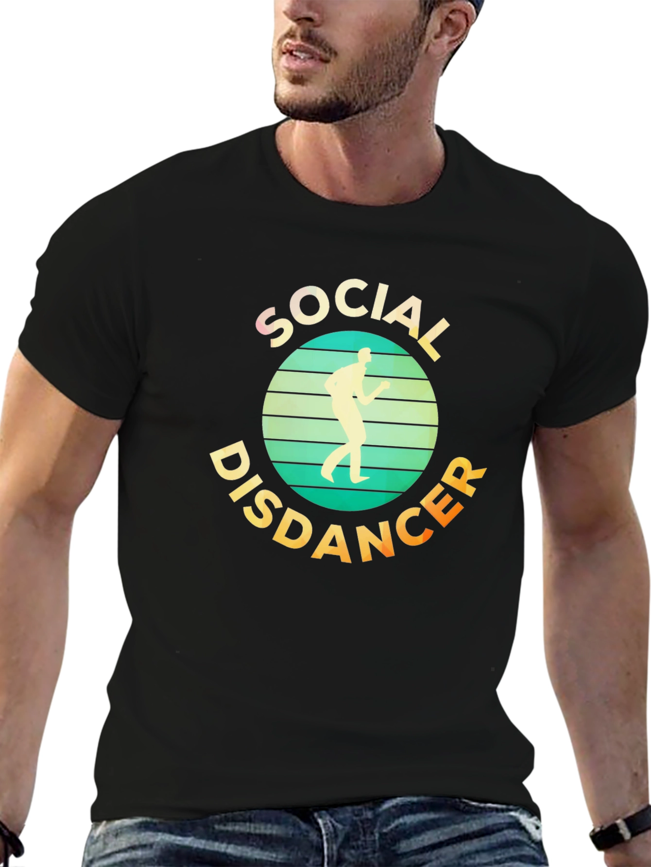 Social Distancer T-Shirt - Retro Design