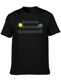 Summer Summertime Graphic T-Shirt - Black