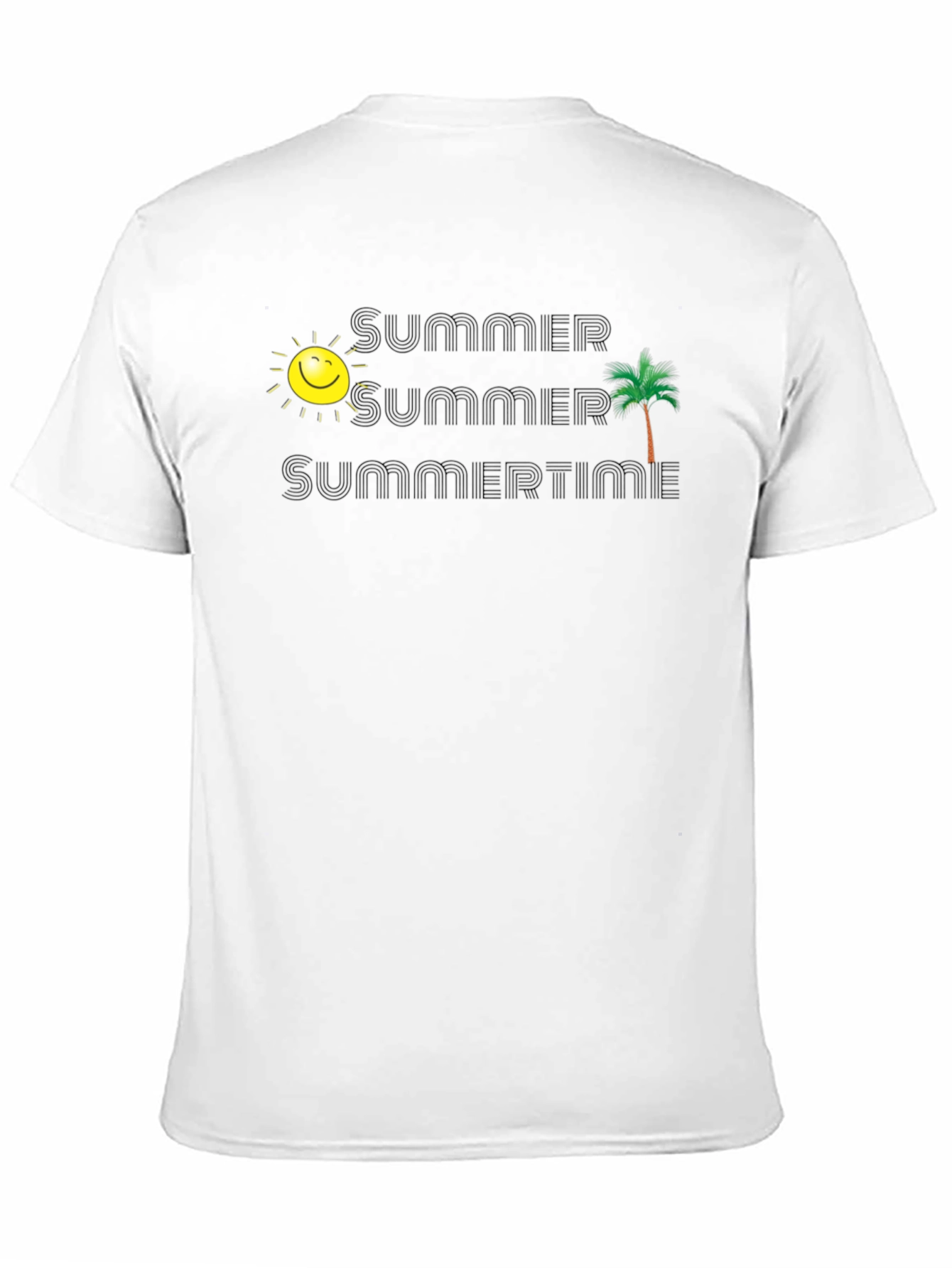 Summer Summertime Graphic T-Shirt - Black