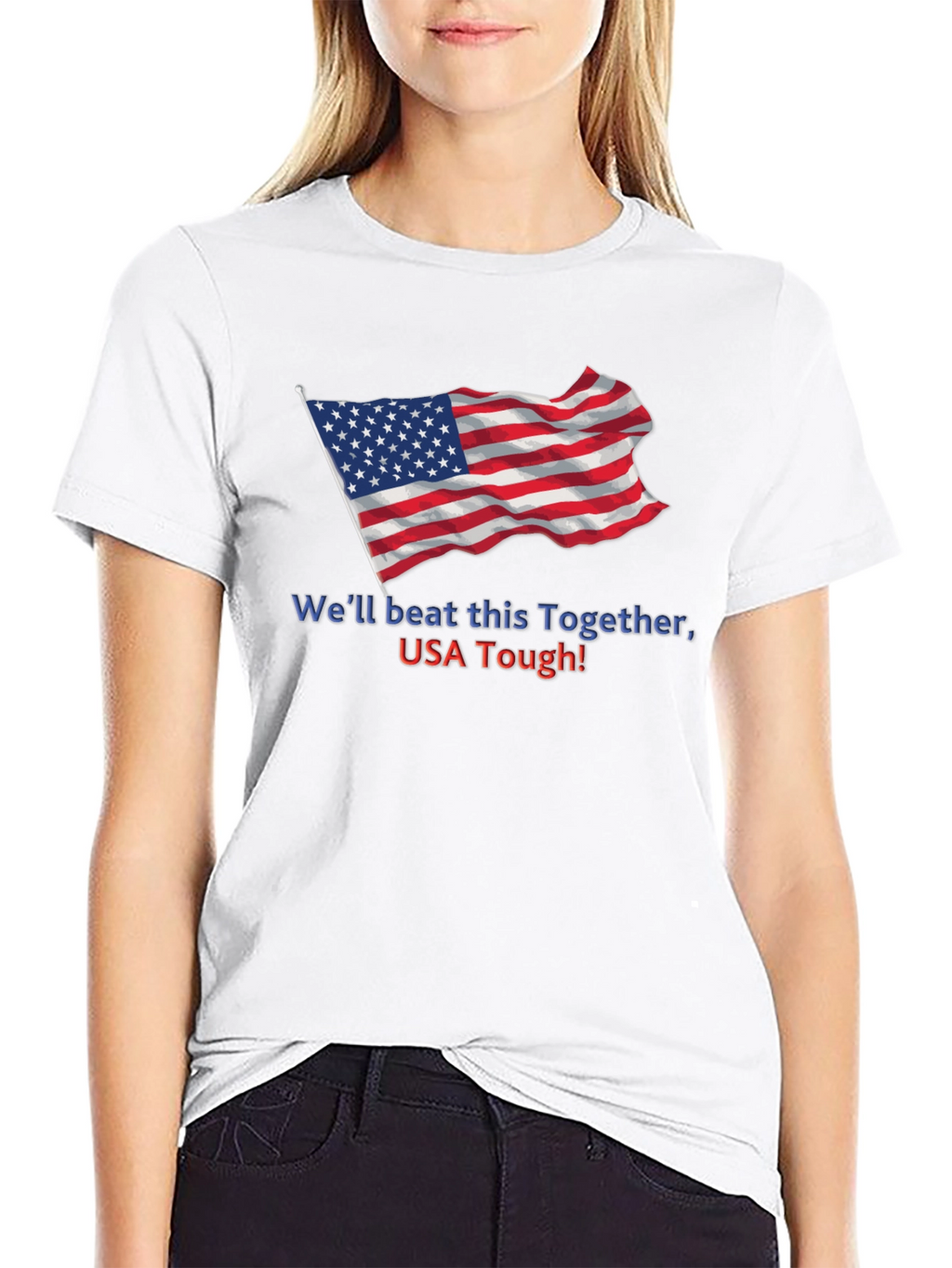 USA Tough T-Shirt - Patriotic American Flag Tee