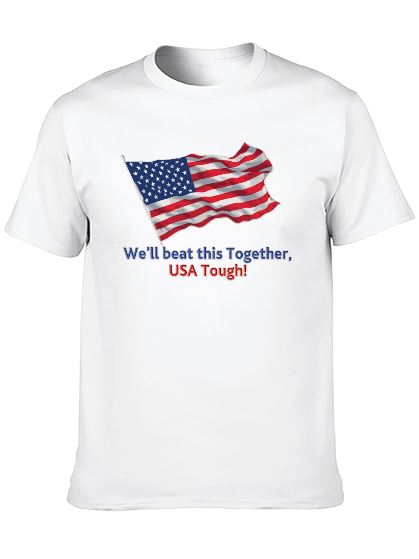 USA Tough T-Shirt - Patriotic American Flag Tee