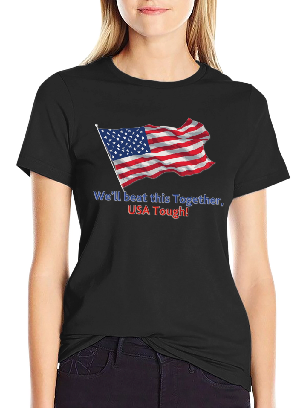USA Tough T-Shirt - Patriotic American Flag Tee