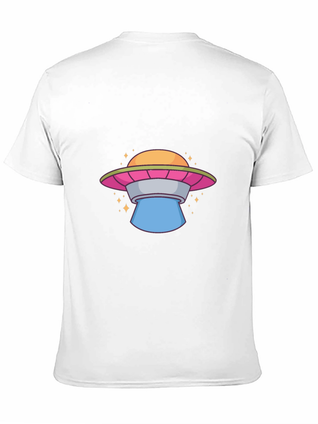 UFO Graphic Tee - Black Cotton T-Shirt