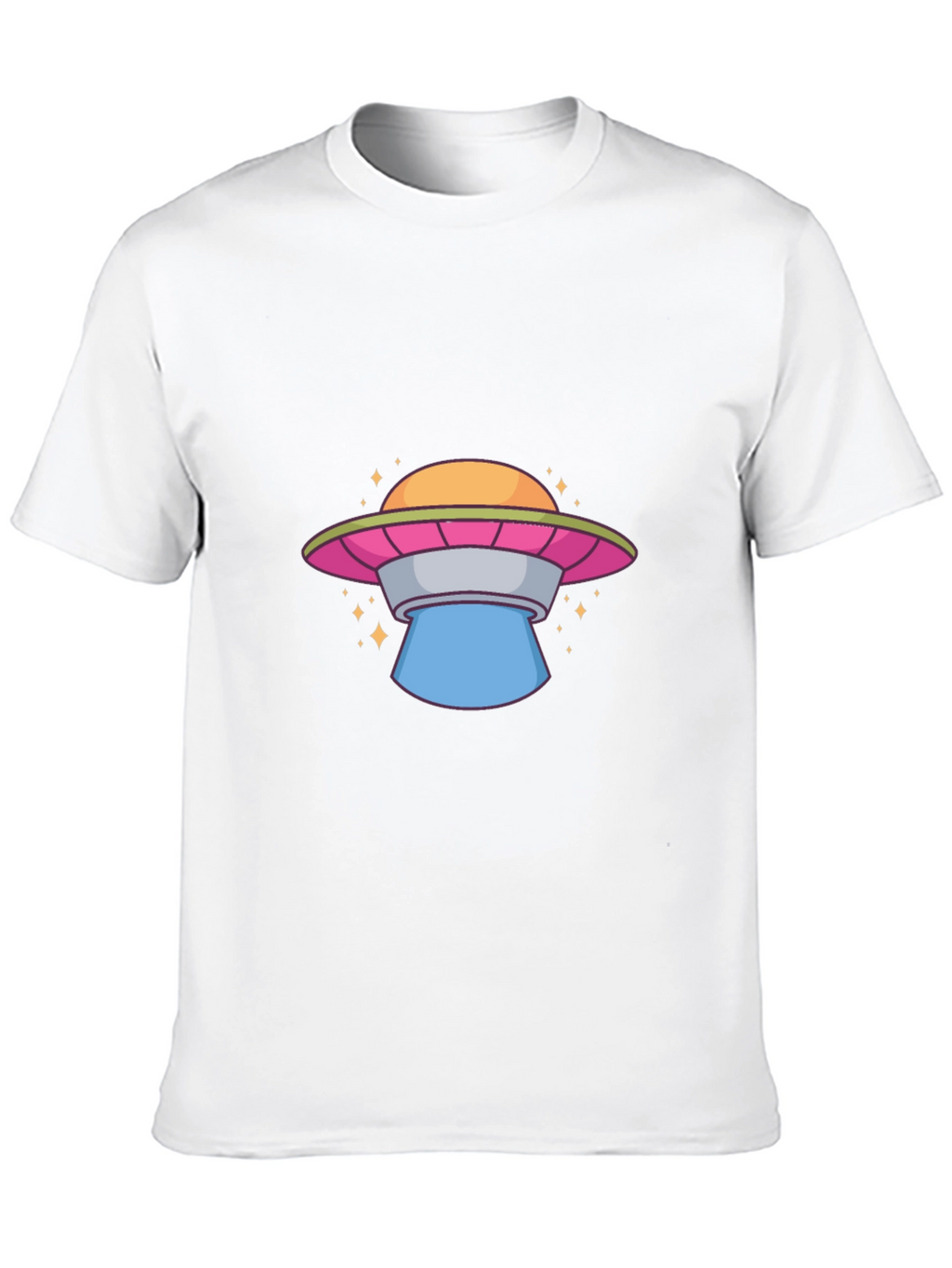 UFO Graphic Tee - Black Cotton T-Shirt