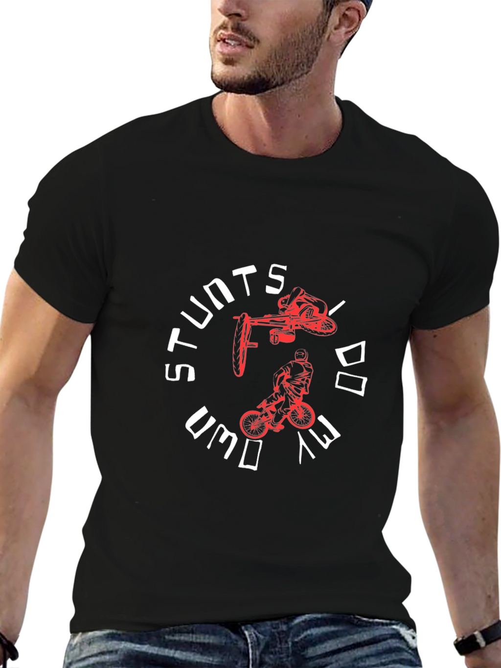 Stunts I Do My Own Way Black T-Shirt