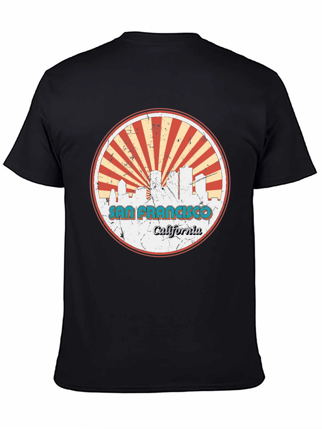 San Francisco Skyline Graphic Tee - Retro Style
