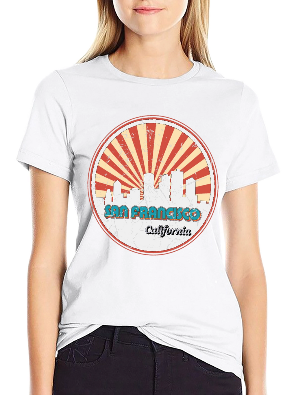 San Francisco Skyline Graphic Tee - Retro Style