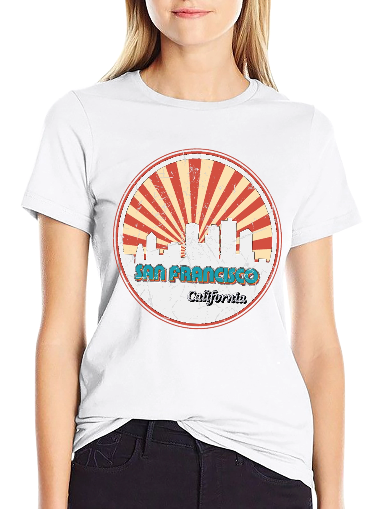 San Francisco Skyline Graphic Tee - Retro Style