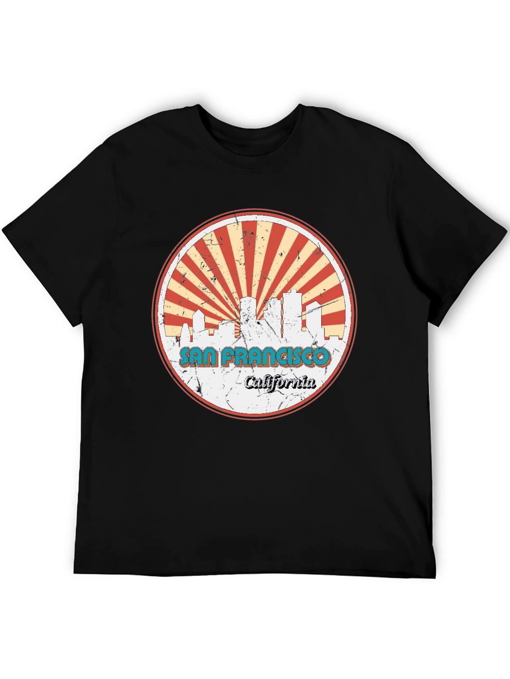 San Francisco Skyline Graphic Tee - Retro Style