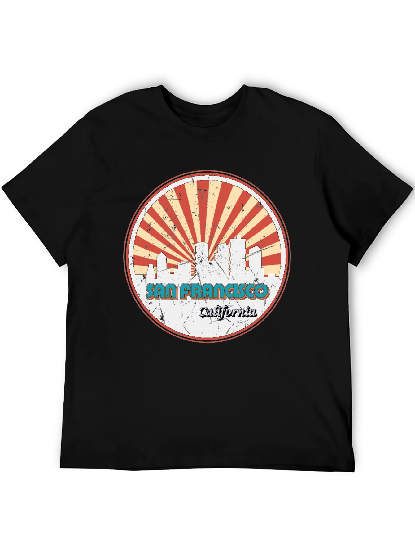 San Francisco Skyline Graphic Tee - Retro Style