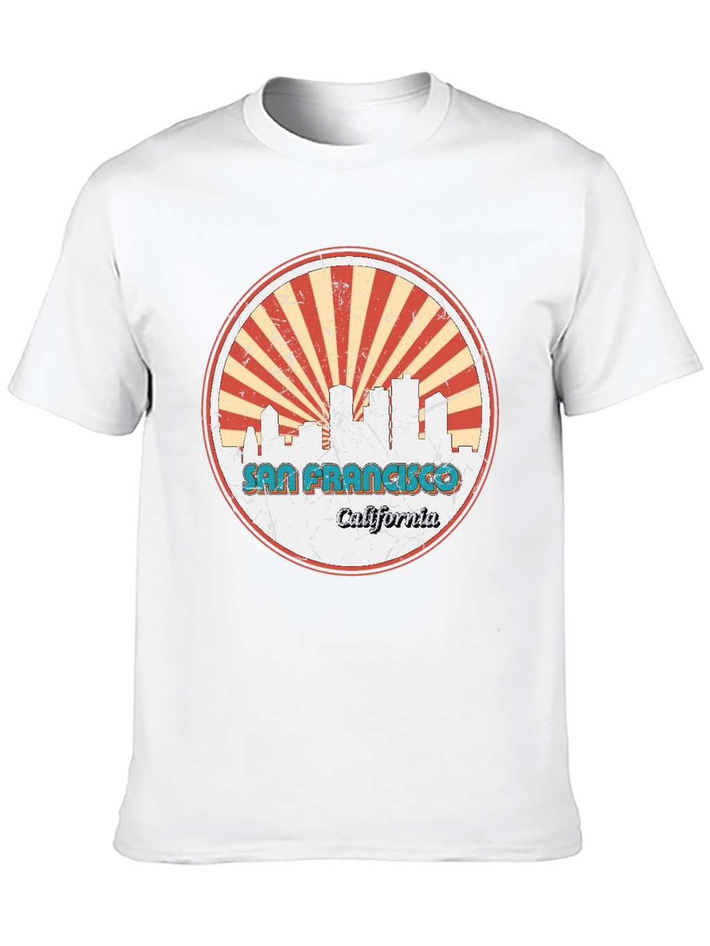 San Francisco Skyline Graphic Tee - Retro Style