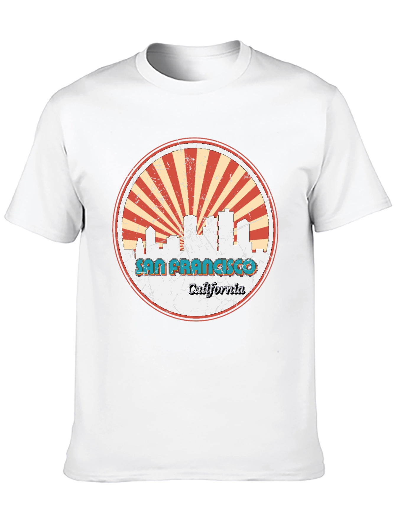 San Francisco Skyline Graphic Tee - Retro Style