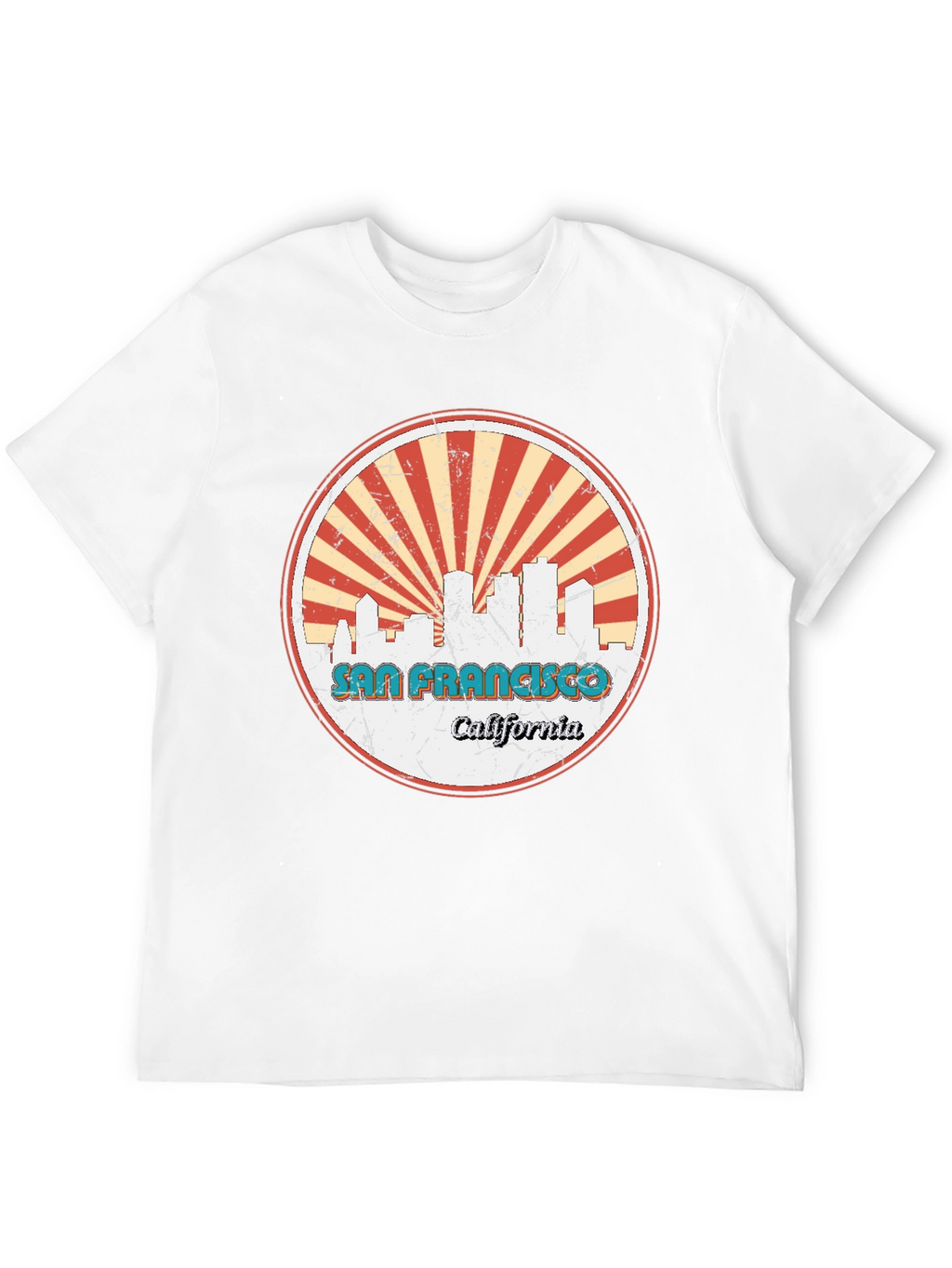 San Francisco Skyline Graphic Tee - Retro Style