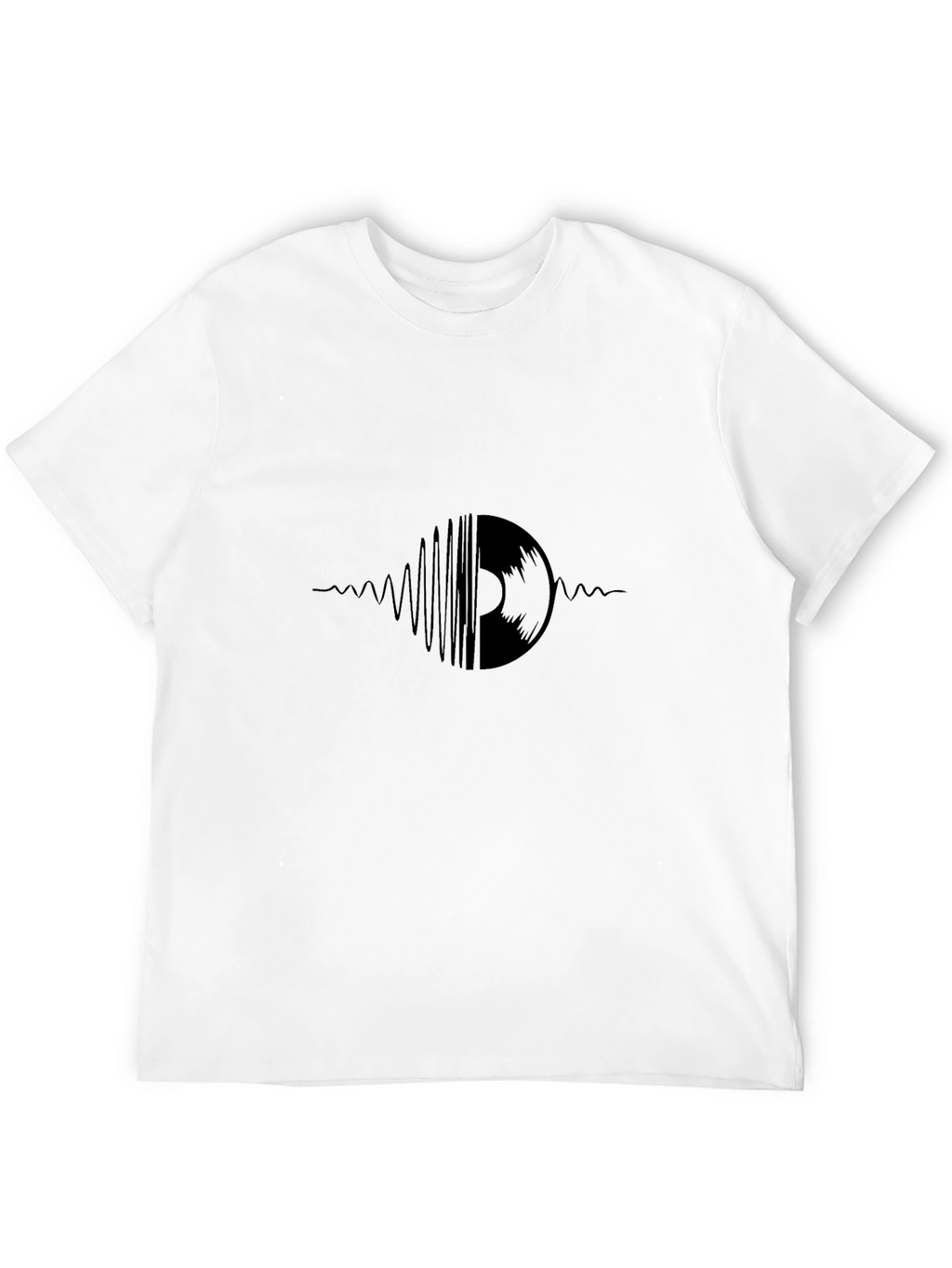 Vinyl Record Wave Black T-Shirt