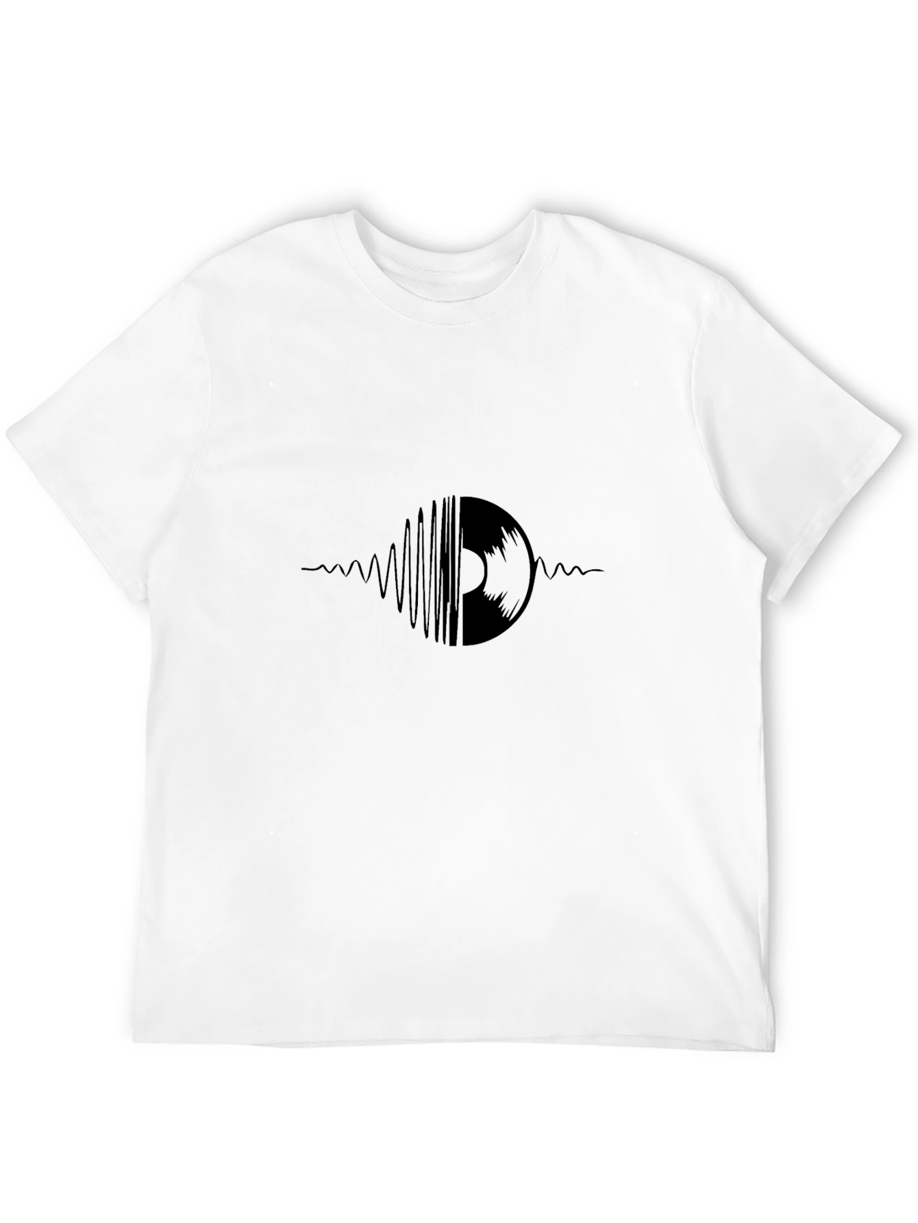 Vinyl Record Wave Black T-Shirt