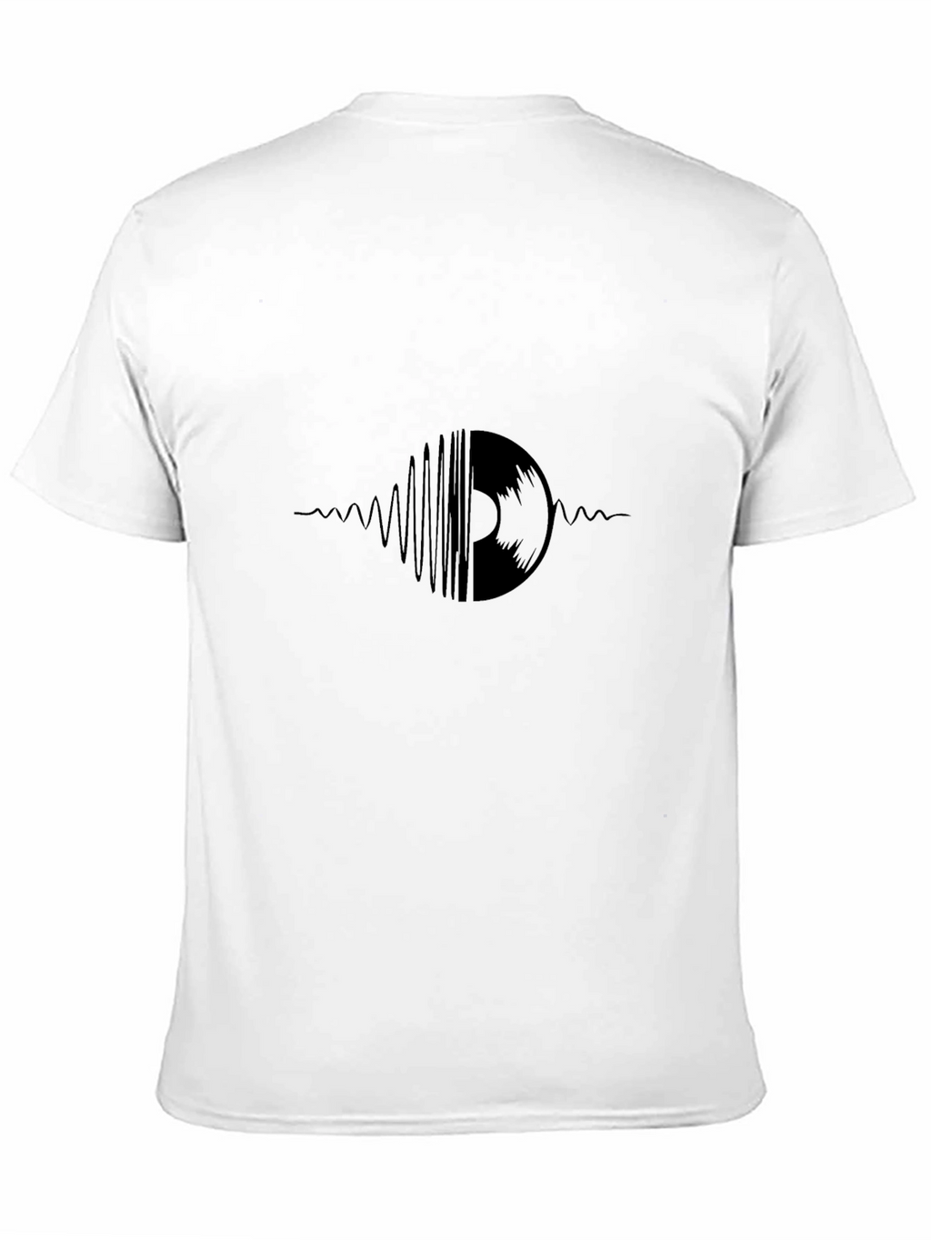 Vinyl Record Wave Black T-Shirt
