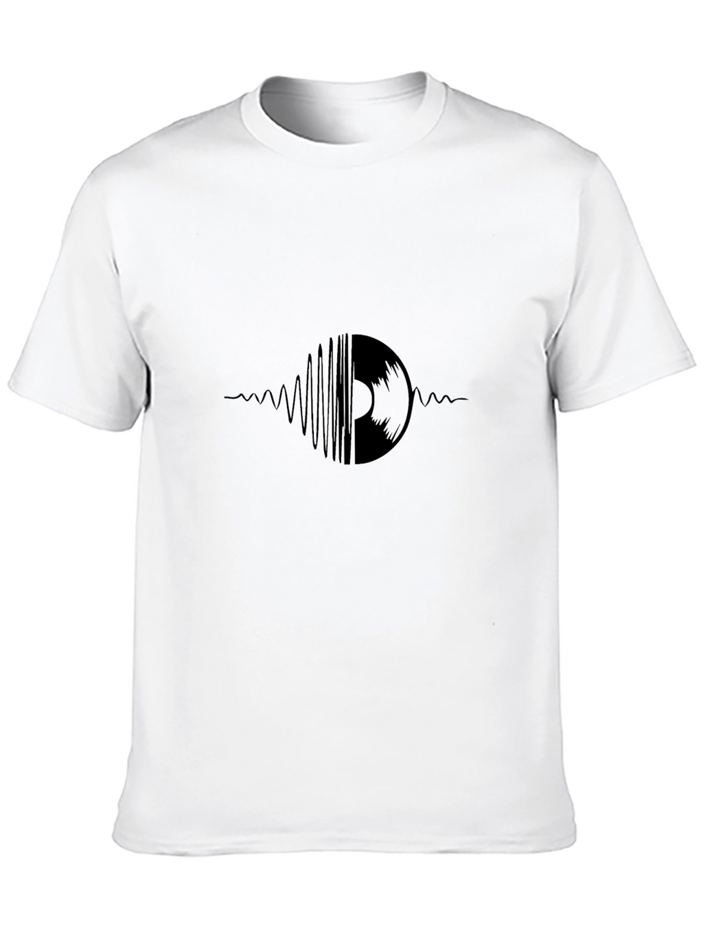 Vinyl Record Wave Black T-Shirt