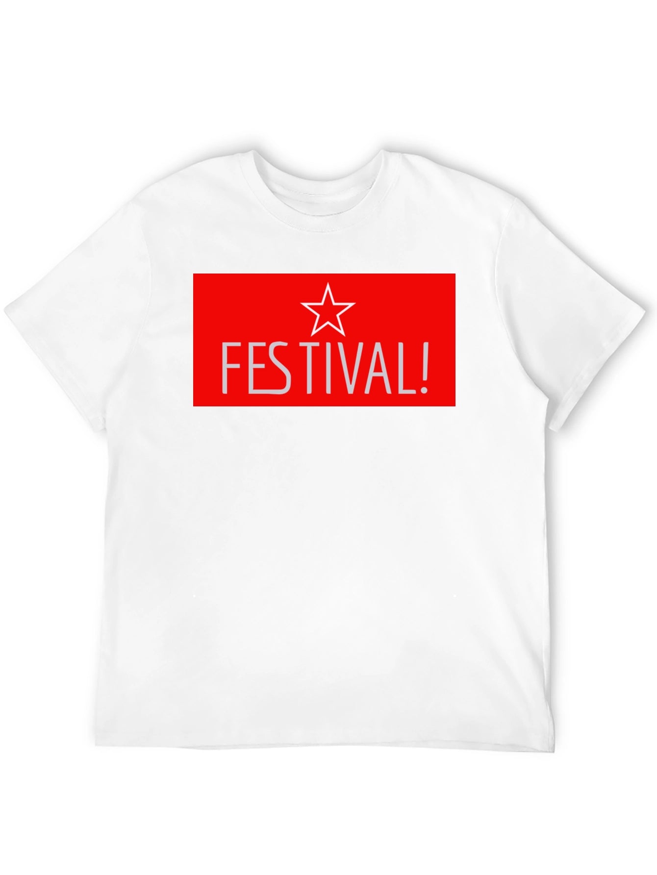 Festival Star Graphic T-Shirt - Stylish Black Tee