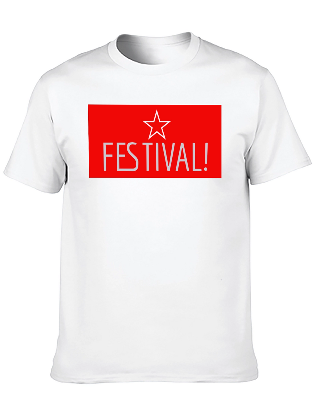 Festival Star Graphic T-Shirt - Stylish Black Tee