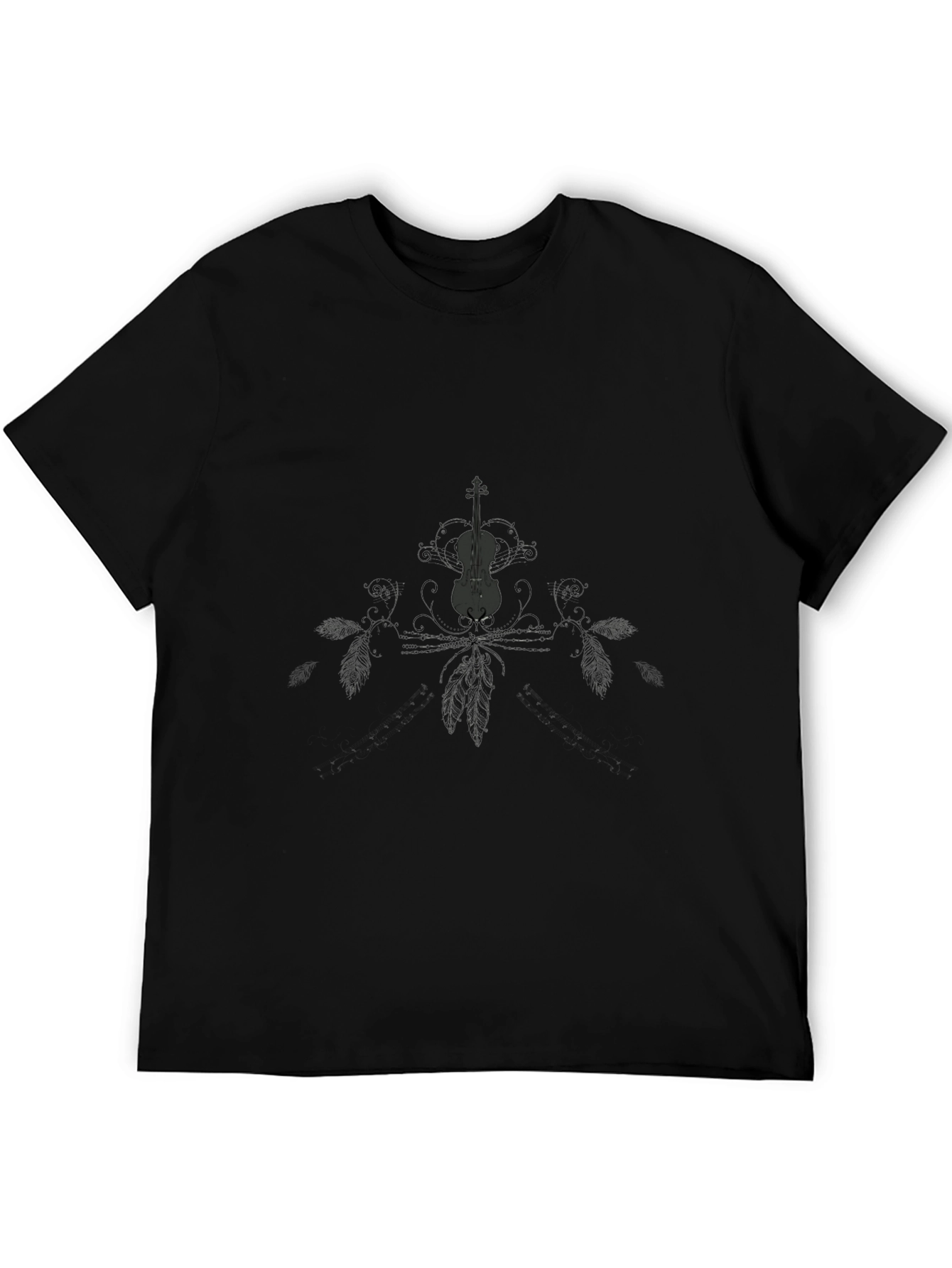 Violin Graphic Tee - Dark Style