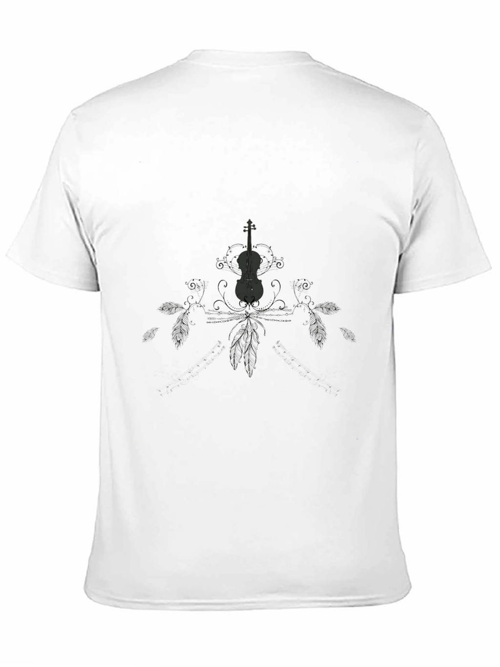Violin Graphic Tee - Dark Style