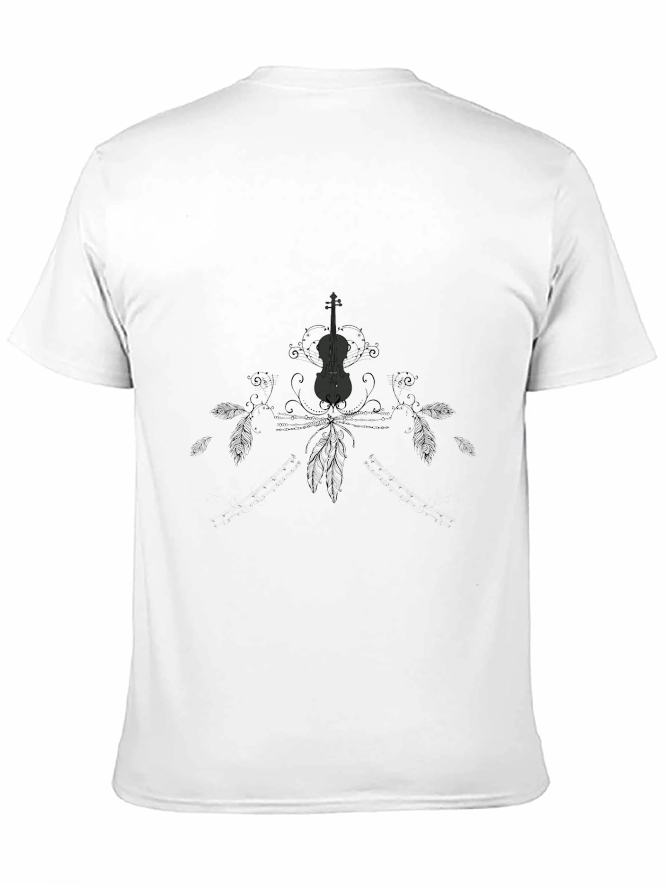 Violin Graphic Tee - Dark Style