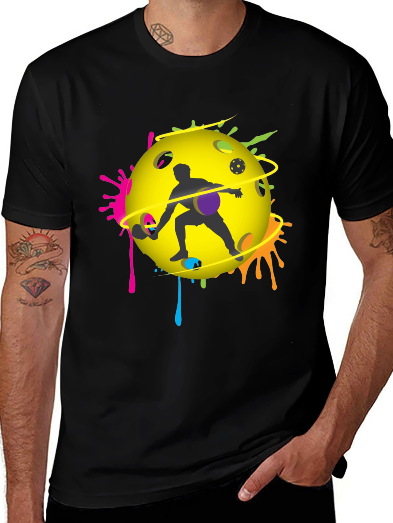 Pickleball Player Graphic T-Shirt - Unique Design