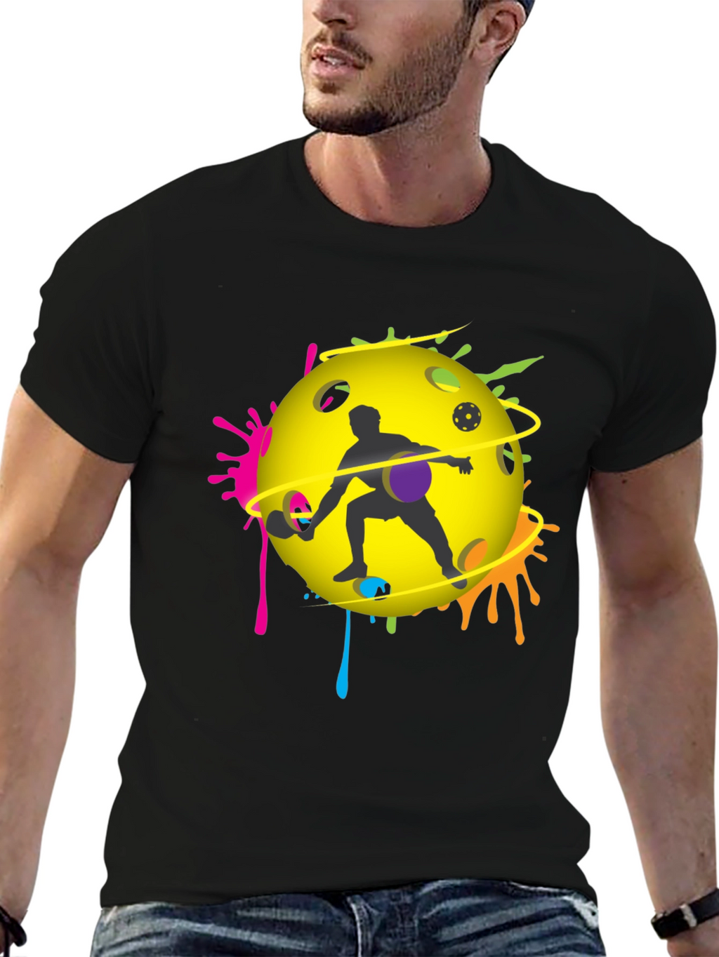 Pickleball Player Graphic T-Shirt - Unique Design