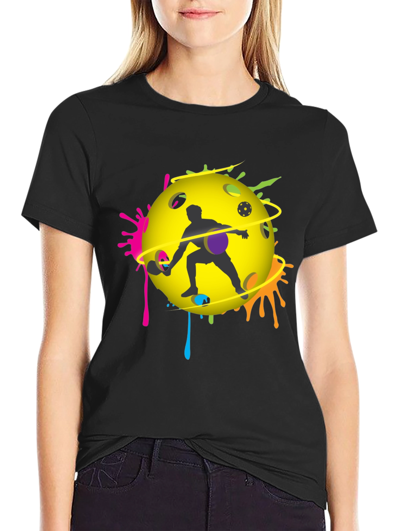 Pickleball Player Graphic T-Shirt - Unique Design