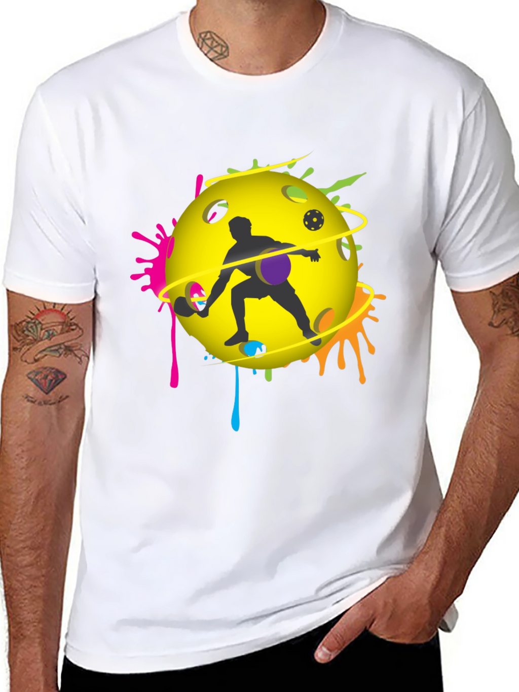 Pickleball Player Graphic T-Shirt - Unique Design
