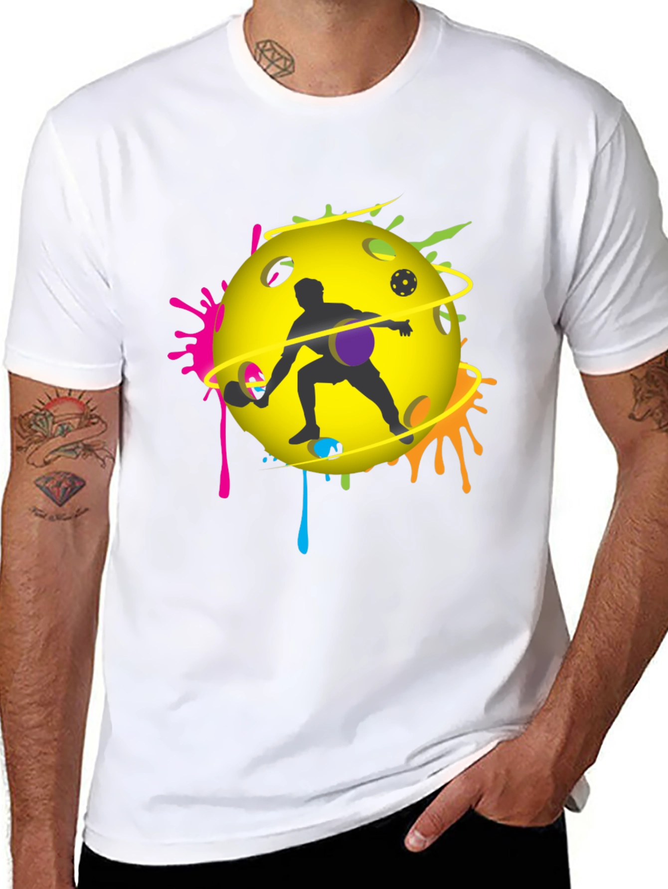 Pickleball Player Graphic T-Shirt - Unique Design