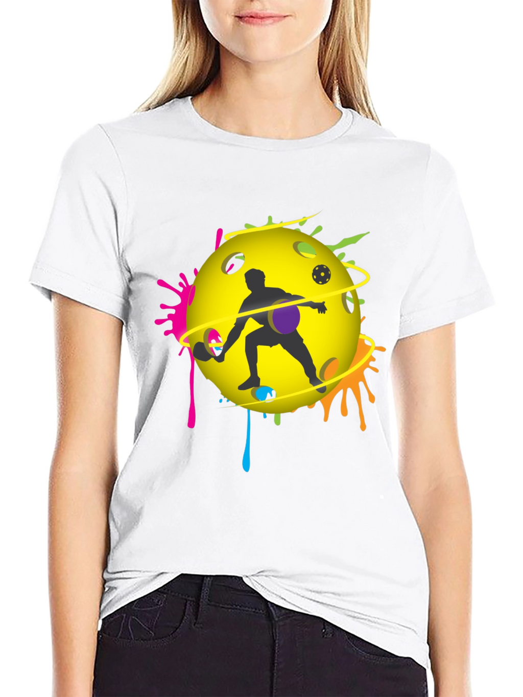 Pickleball Player Graphic T-Shirt - Unique Design