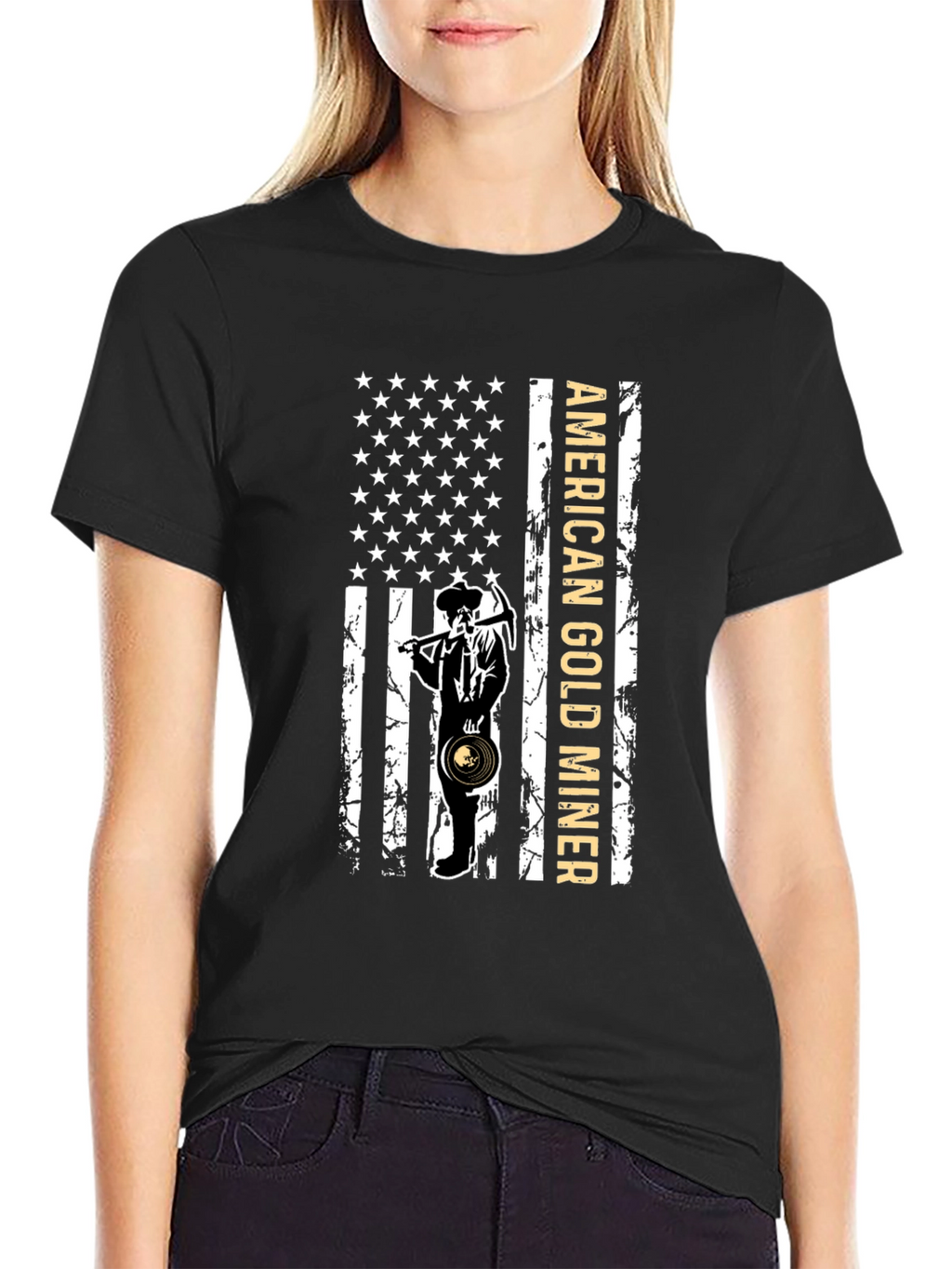 American Gold Miner Flag T-Shirt