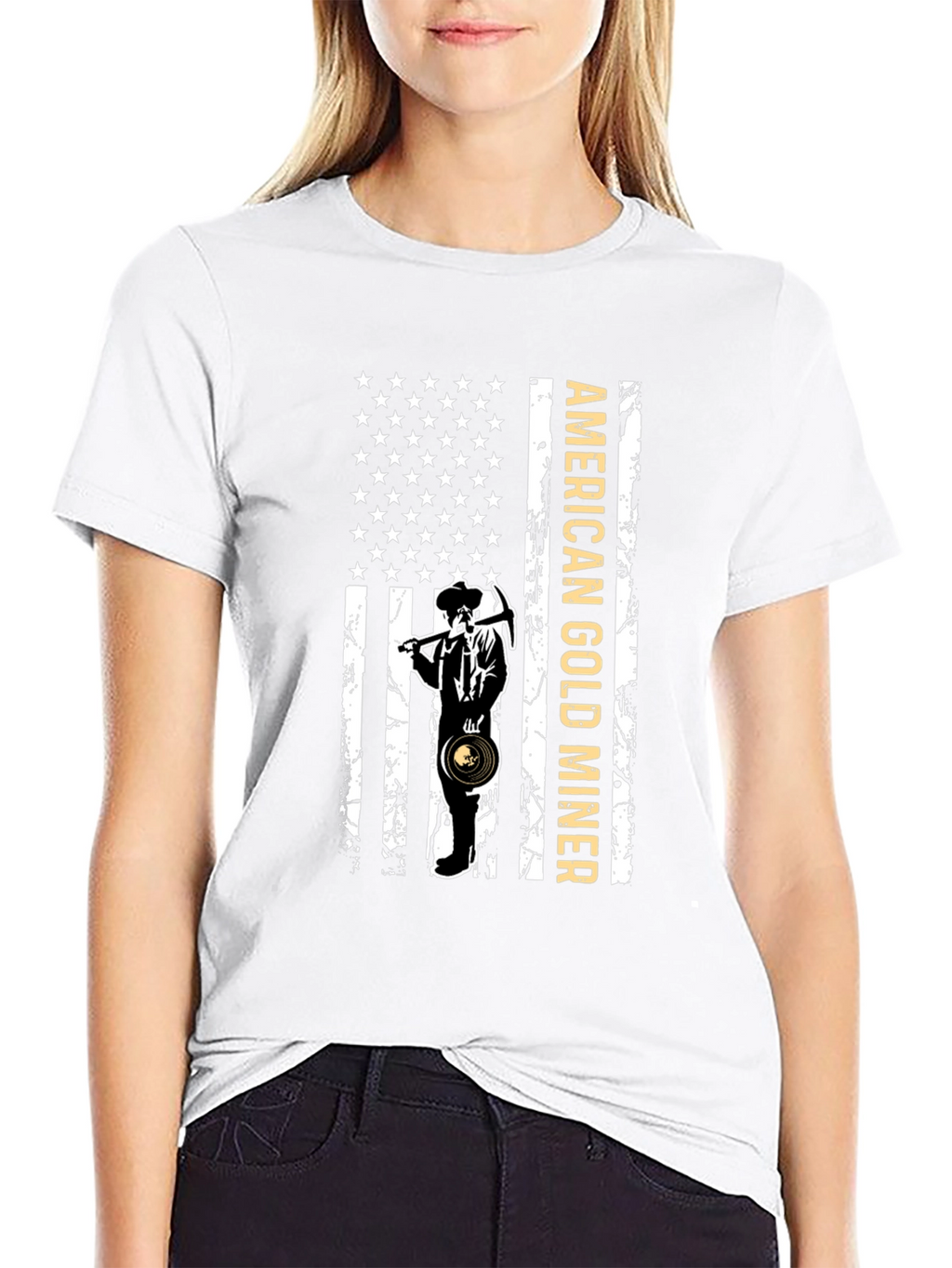 American Gold Miner Flag T-Shirt
