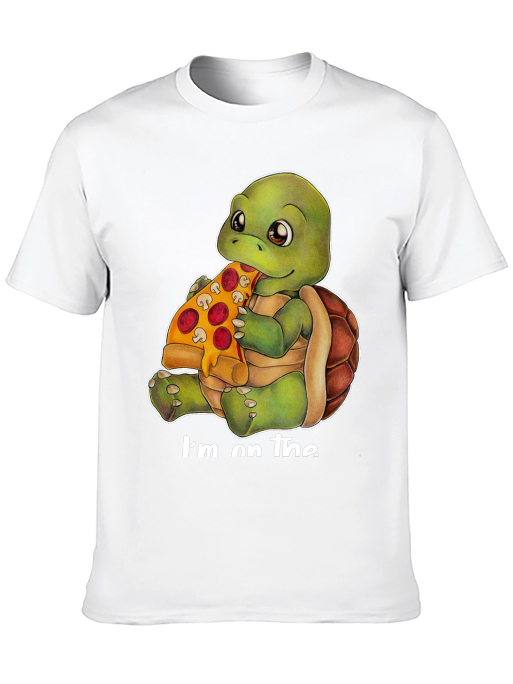 Turtle Pizza Black T-Shirt
