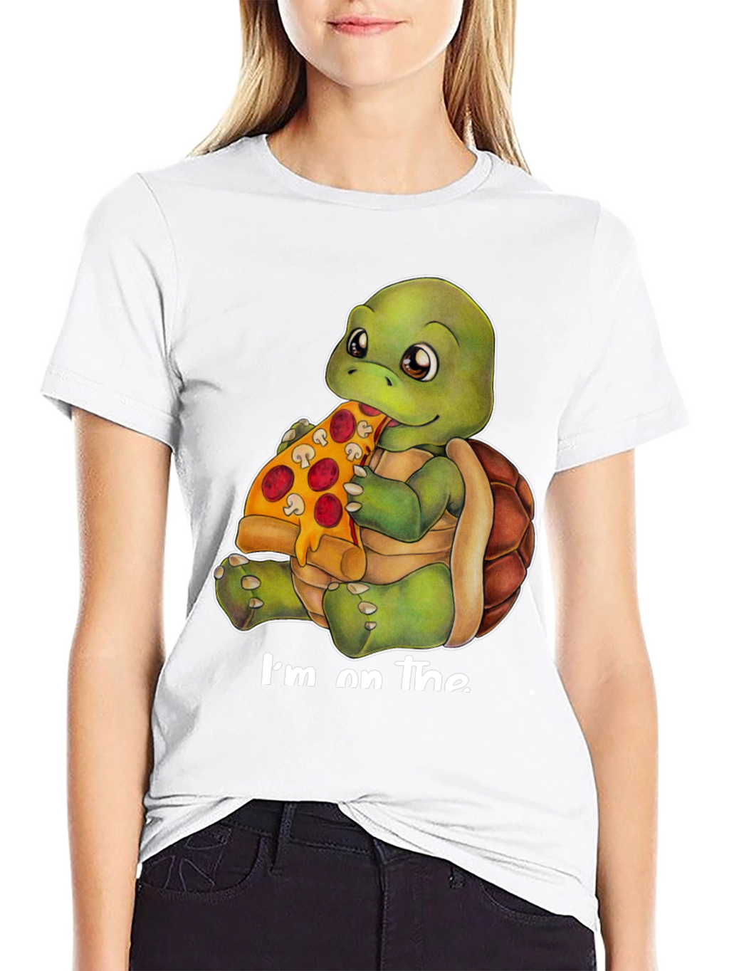Turtle Pizza Black T-Shirt