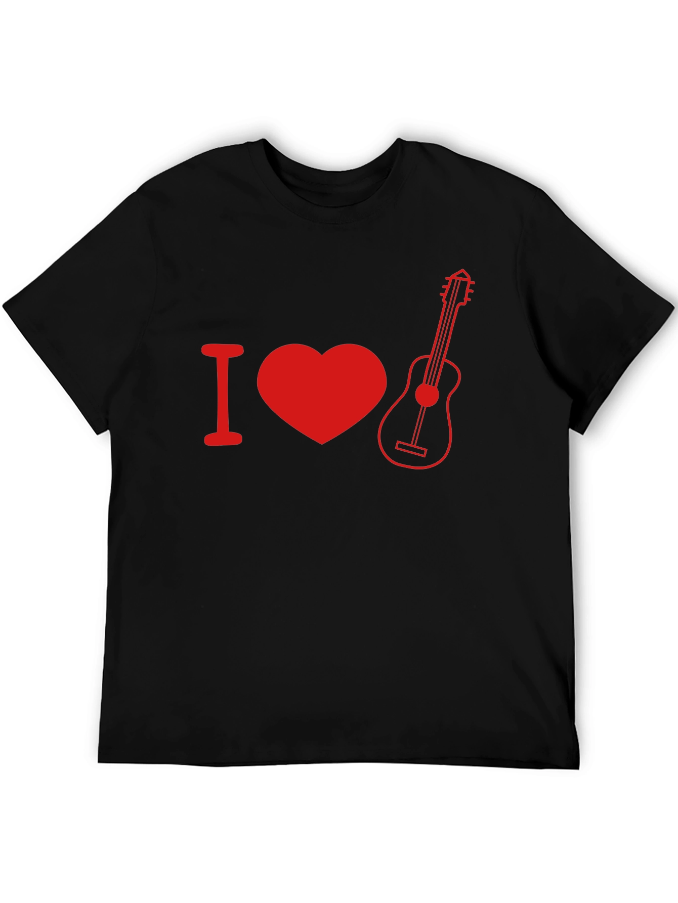 I Heart Guitar Graphic Tee - Music Lover T-Shirt
