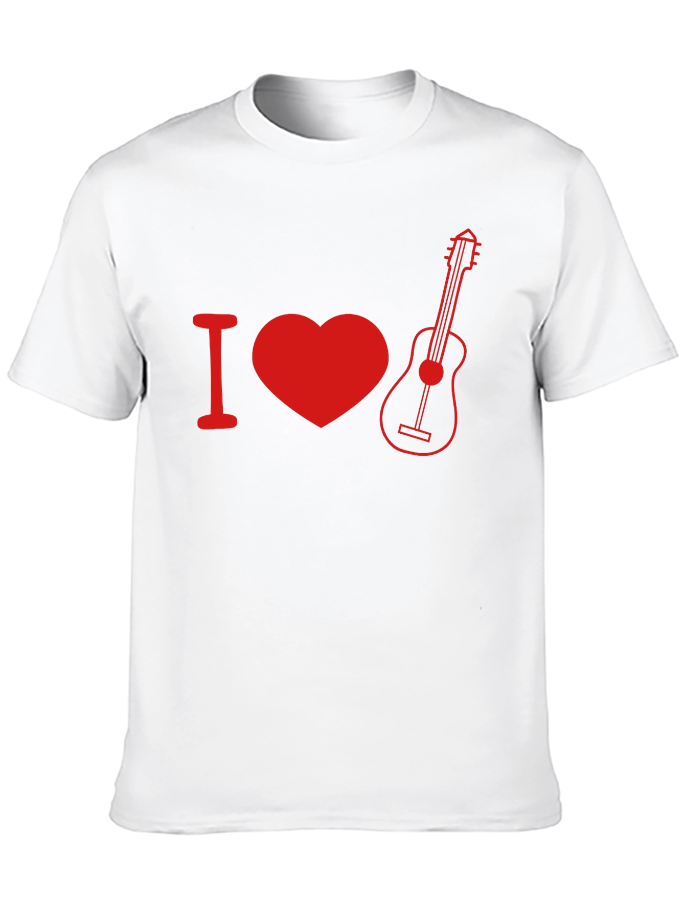 I Heart Guitar Graphic Tee - Music Lover T-Shirt