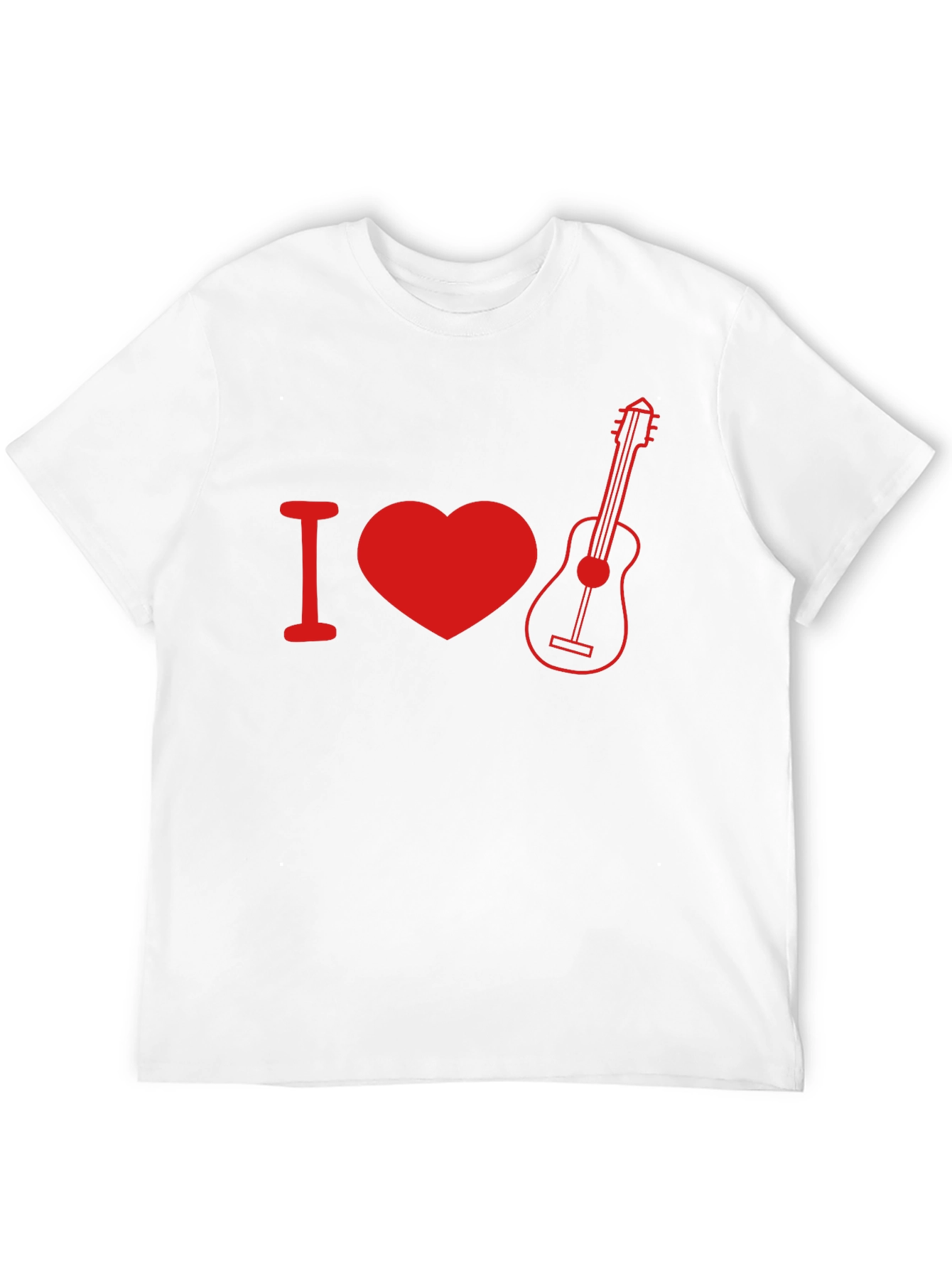 I Heart Guitar Graphic Tee - Music Lover T-Shirt