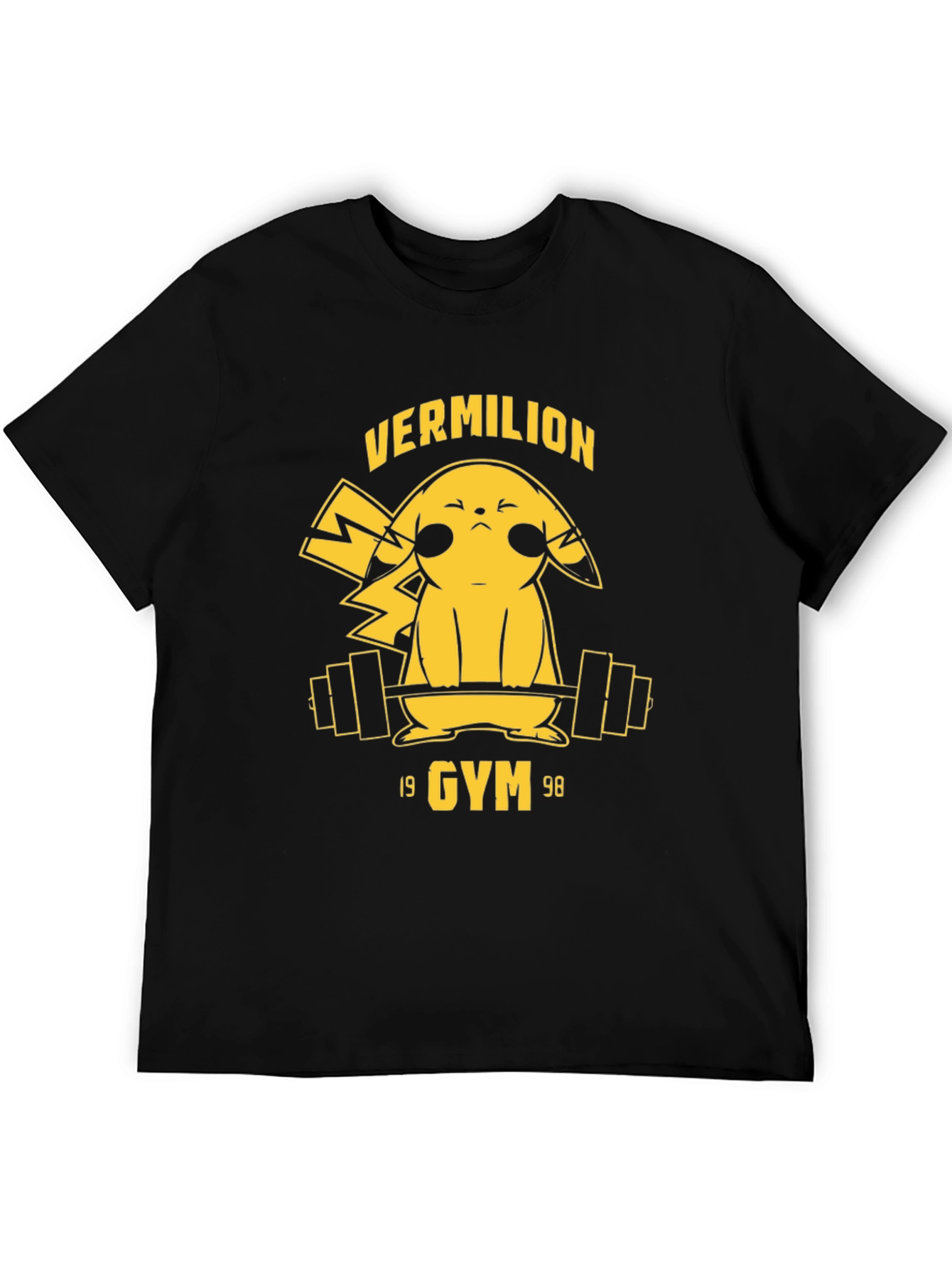 Vermilion Gym Pikachu Black T-Shirt