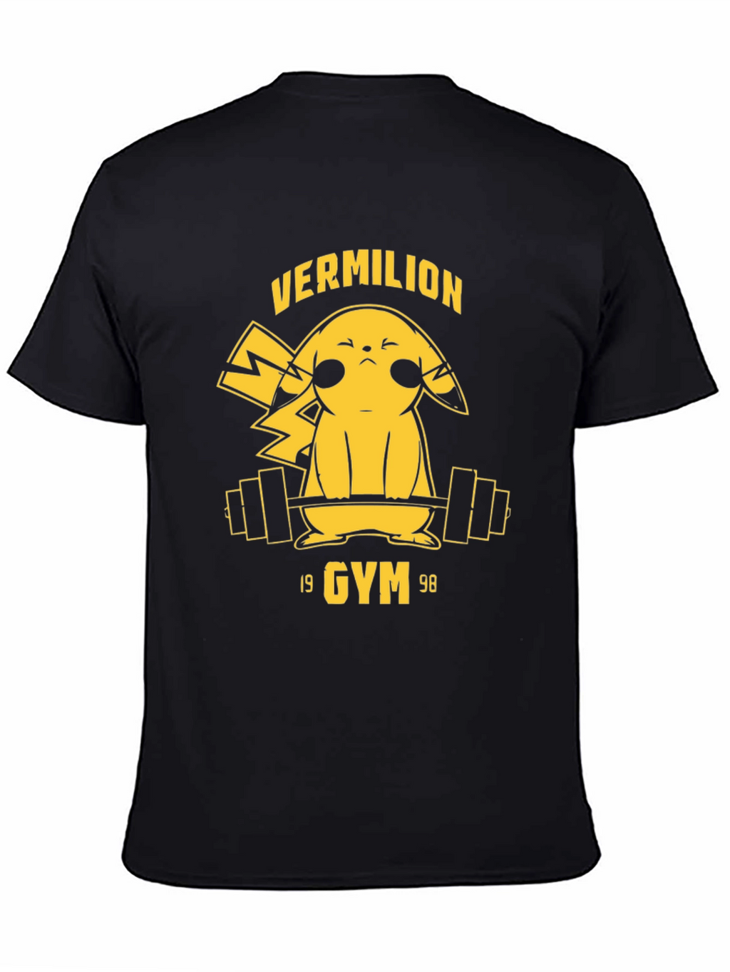Vermilion Gym Pikachu Black T-Shirt
