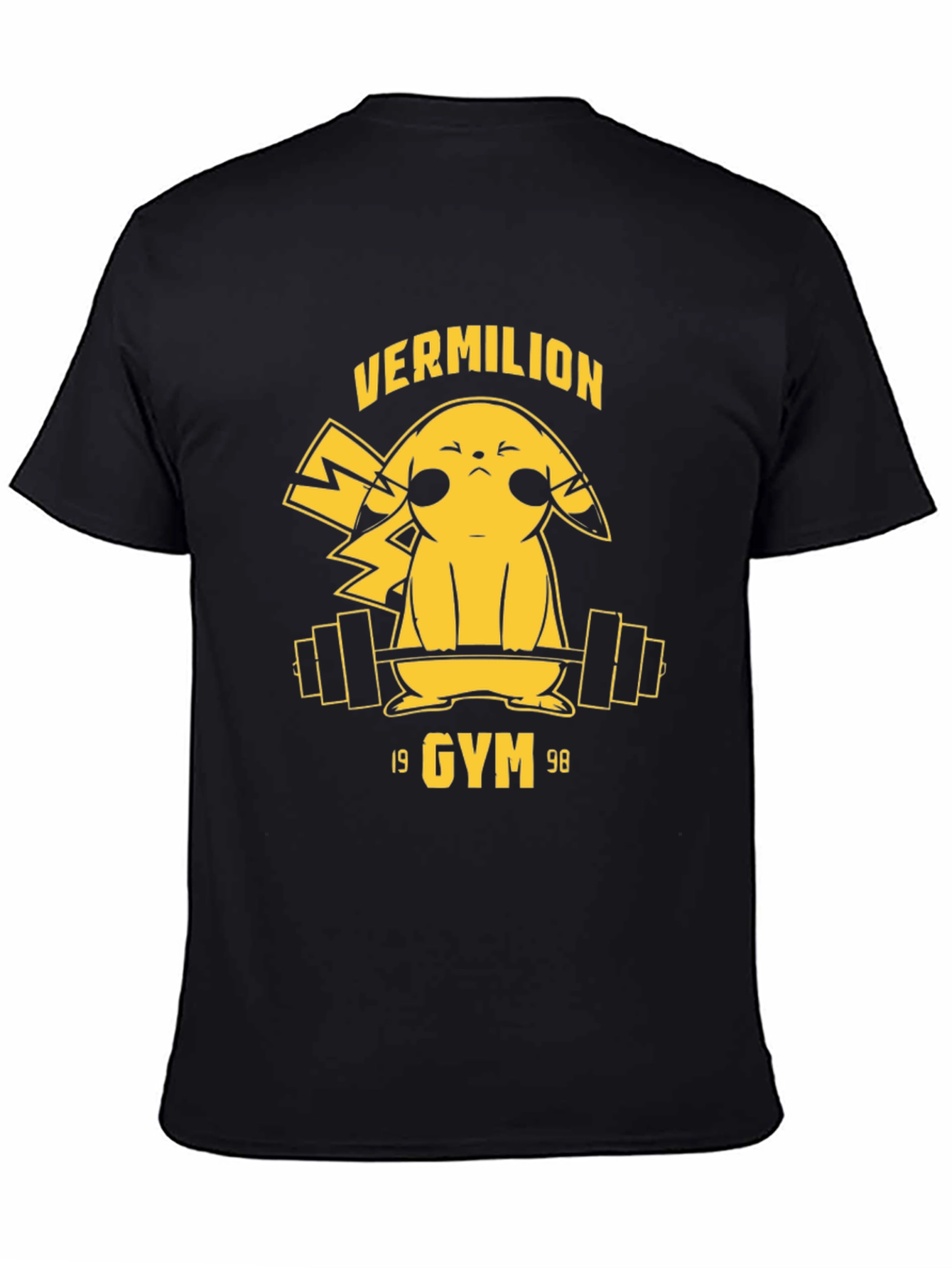 Vermilion Gym Pikachu Black T-Shirt