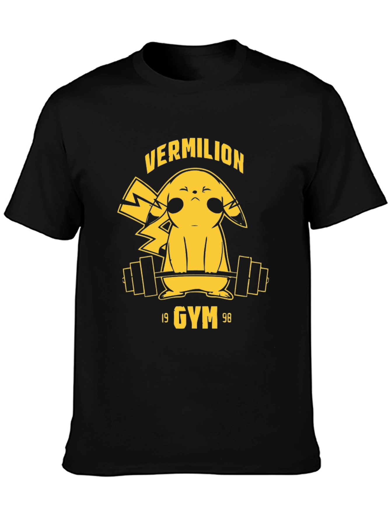 Vermilion Gym Pikachu Black T-Shirt