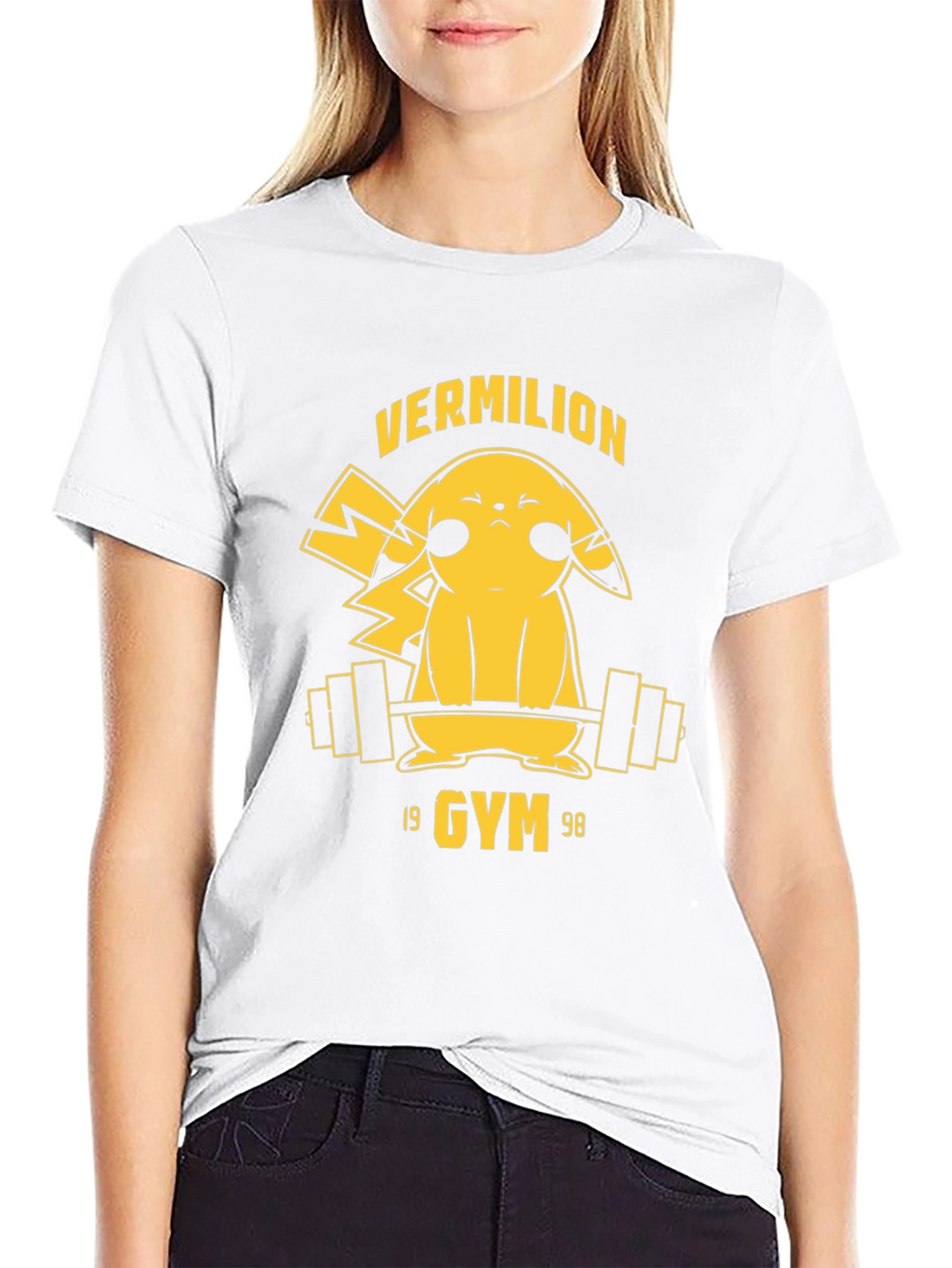 Vermilion Gym Pikachu Black T-Shirt