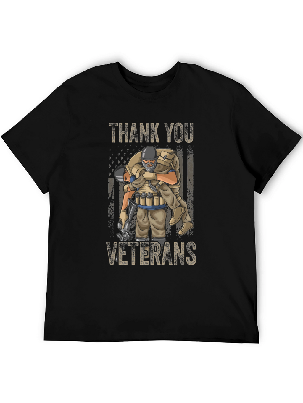 Thank You Veterans Graphic T-Shirt